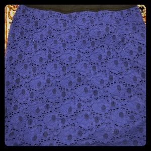 Silence + Noise Blue-purple patterned skirt
